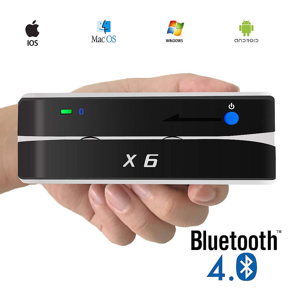 Bluetooth 4.0 USB Card Reader Writer Encoder Swipe by Card Writer Device (X6BT)