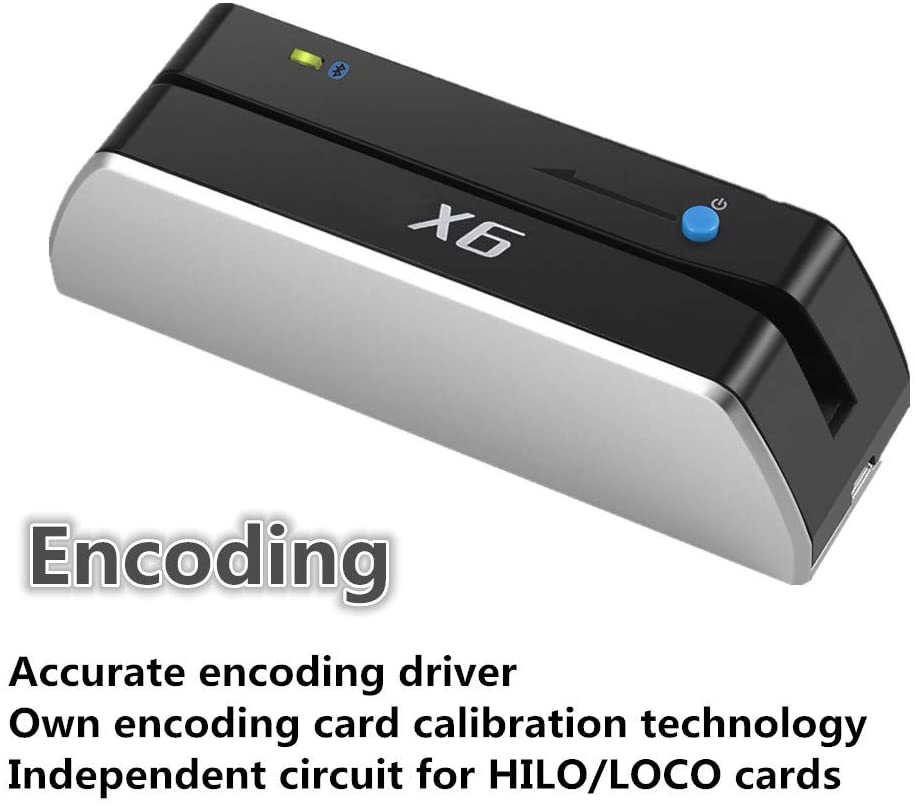 Bluetooth X6BT Card Reader Writer Encoder Card Writer Device